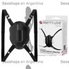 Vibrador vaginal con agarre para piernas